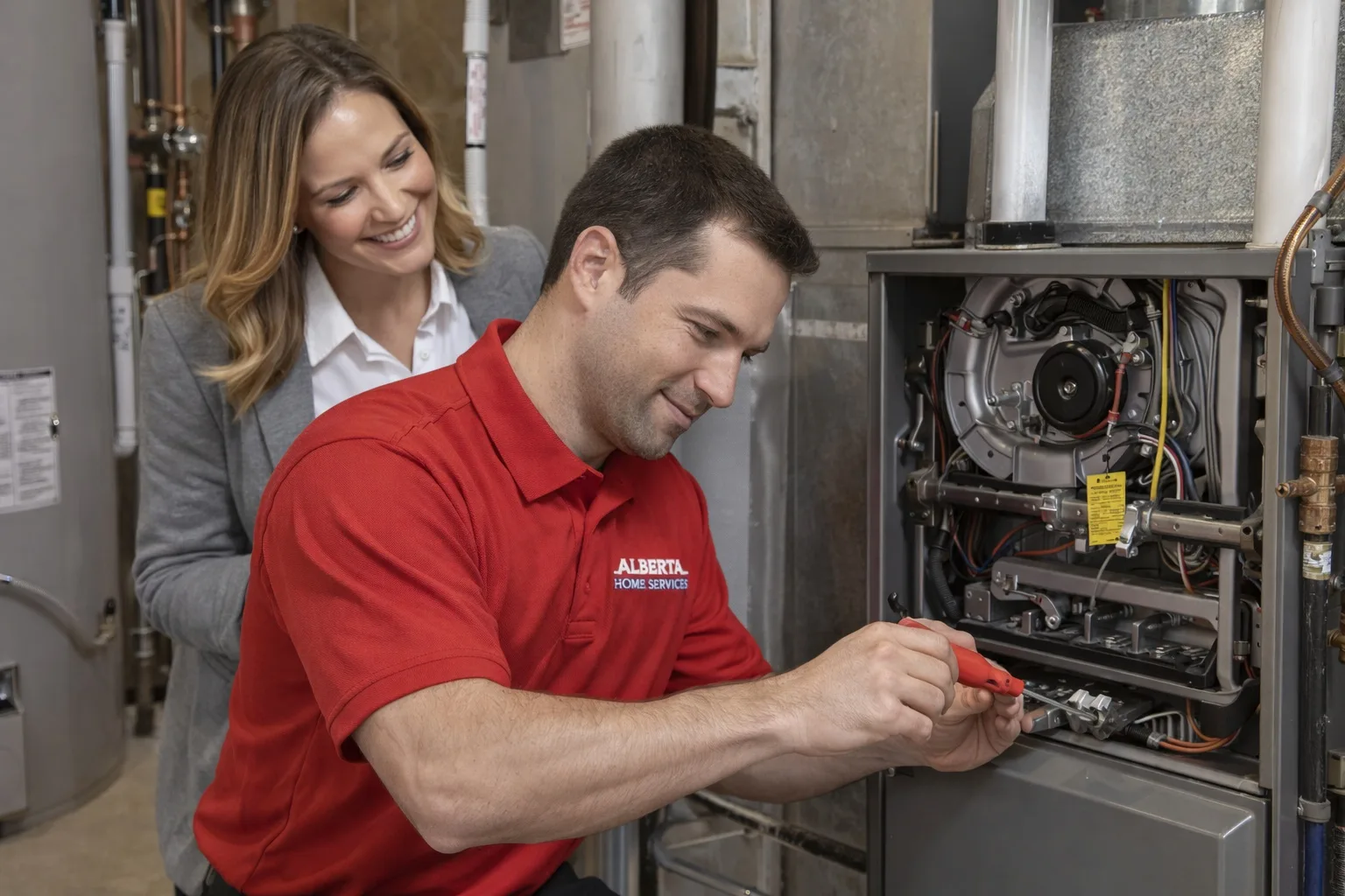 HVAC service technician