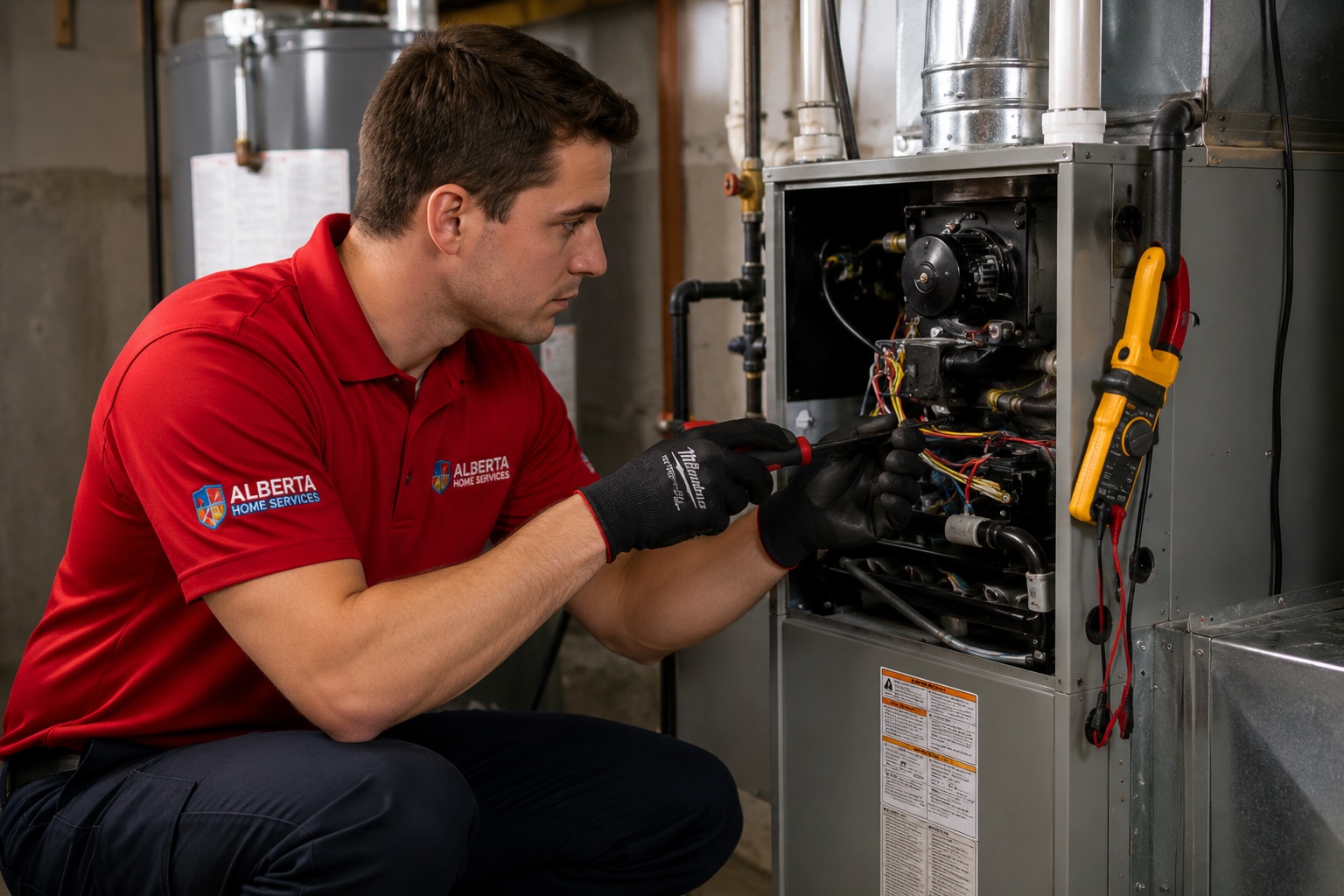 HVAC service technician